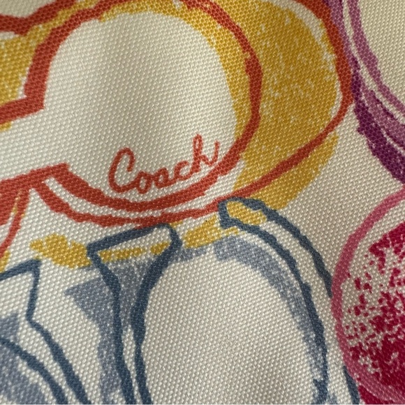 Coach Colorful Scribble C Backpack EUC - Picture 6 of 13
